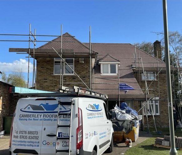 New Roofing project in Camberley, Surrey.